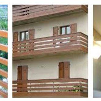 Balconi in legno o alluminio