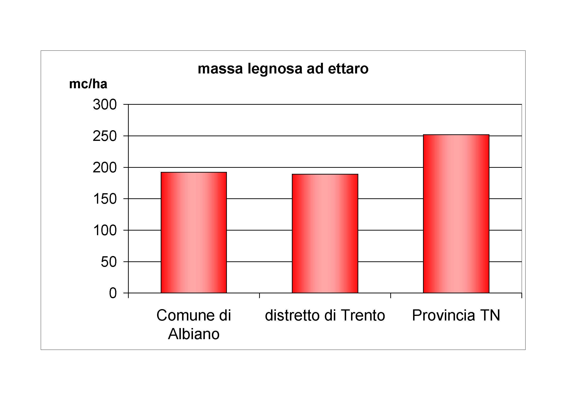 Massa legnosa ad ettaro