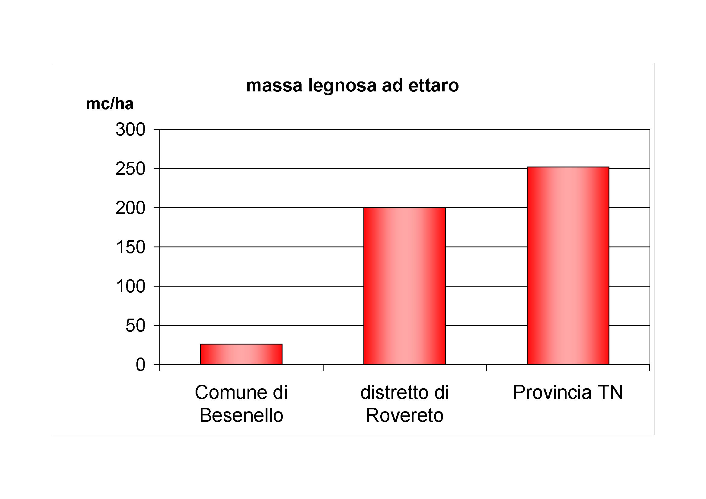 Massa legnosa ad ettaro