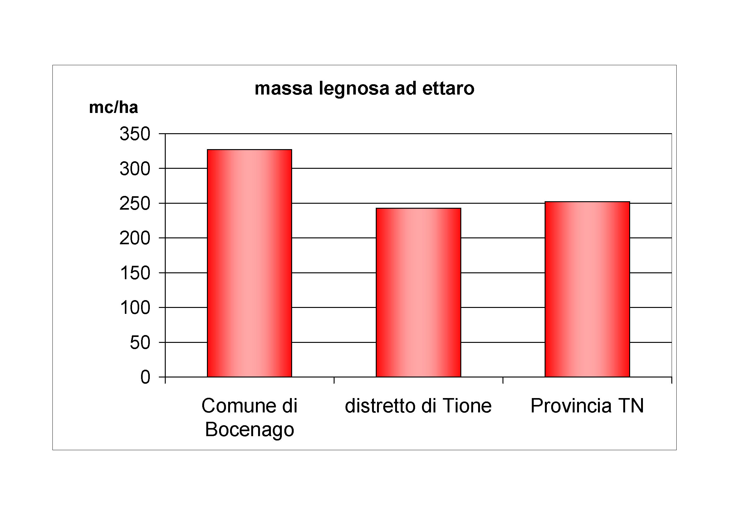 Massa legnosa ad ettaro