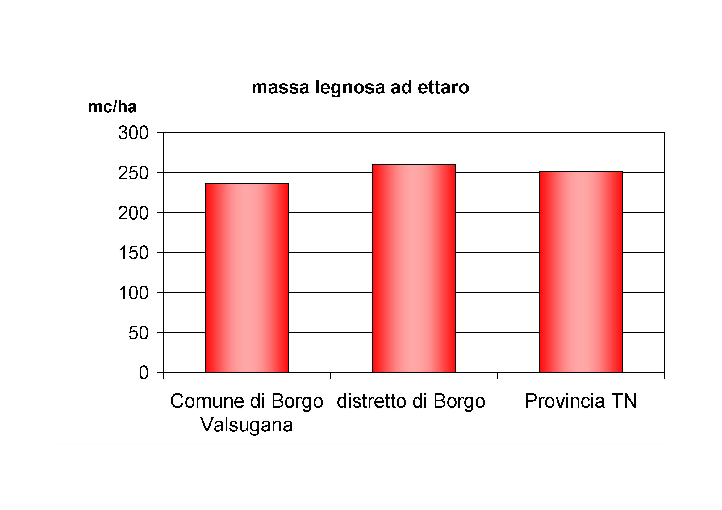 Massa legnosa ad ettaro