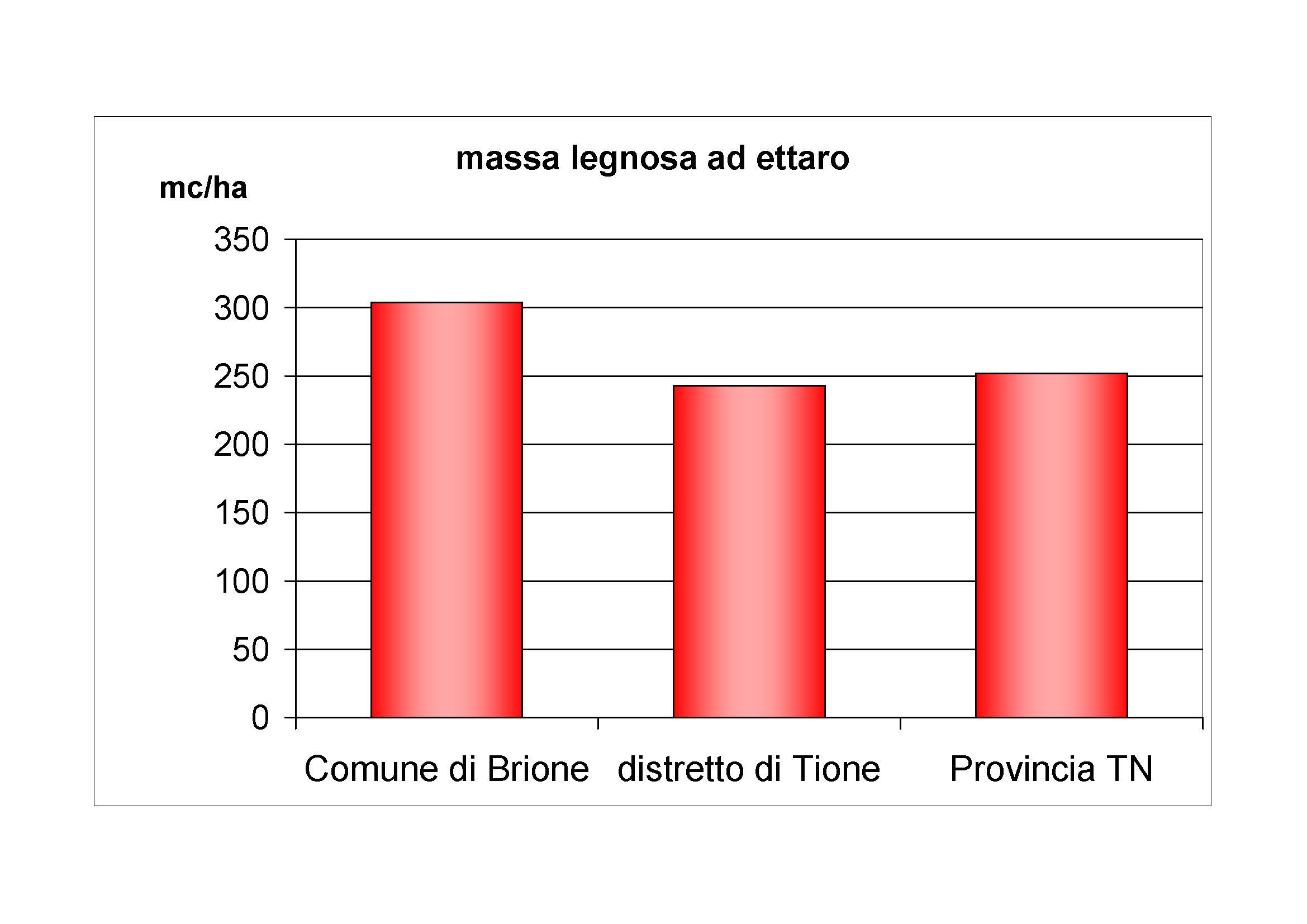 Massa legnosa ad ettaro