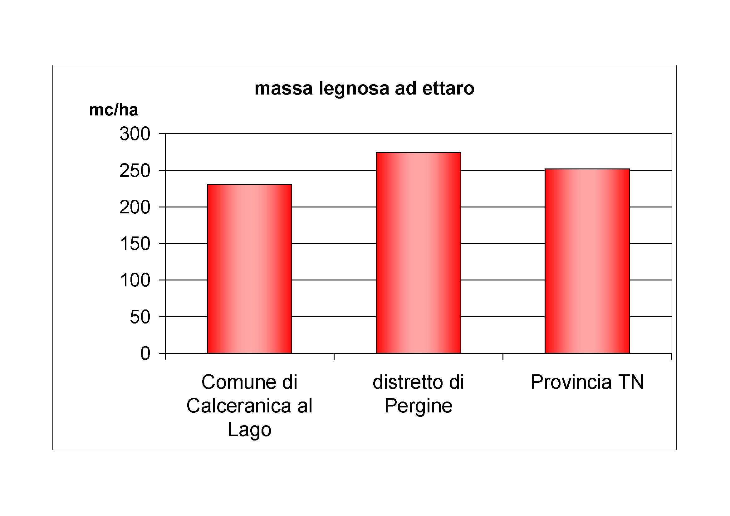 Massa legnosa ad ettaro