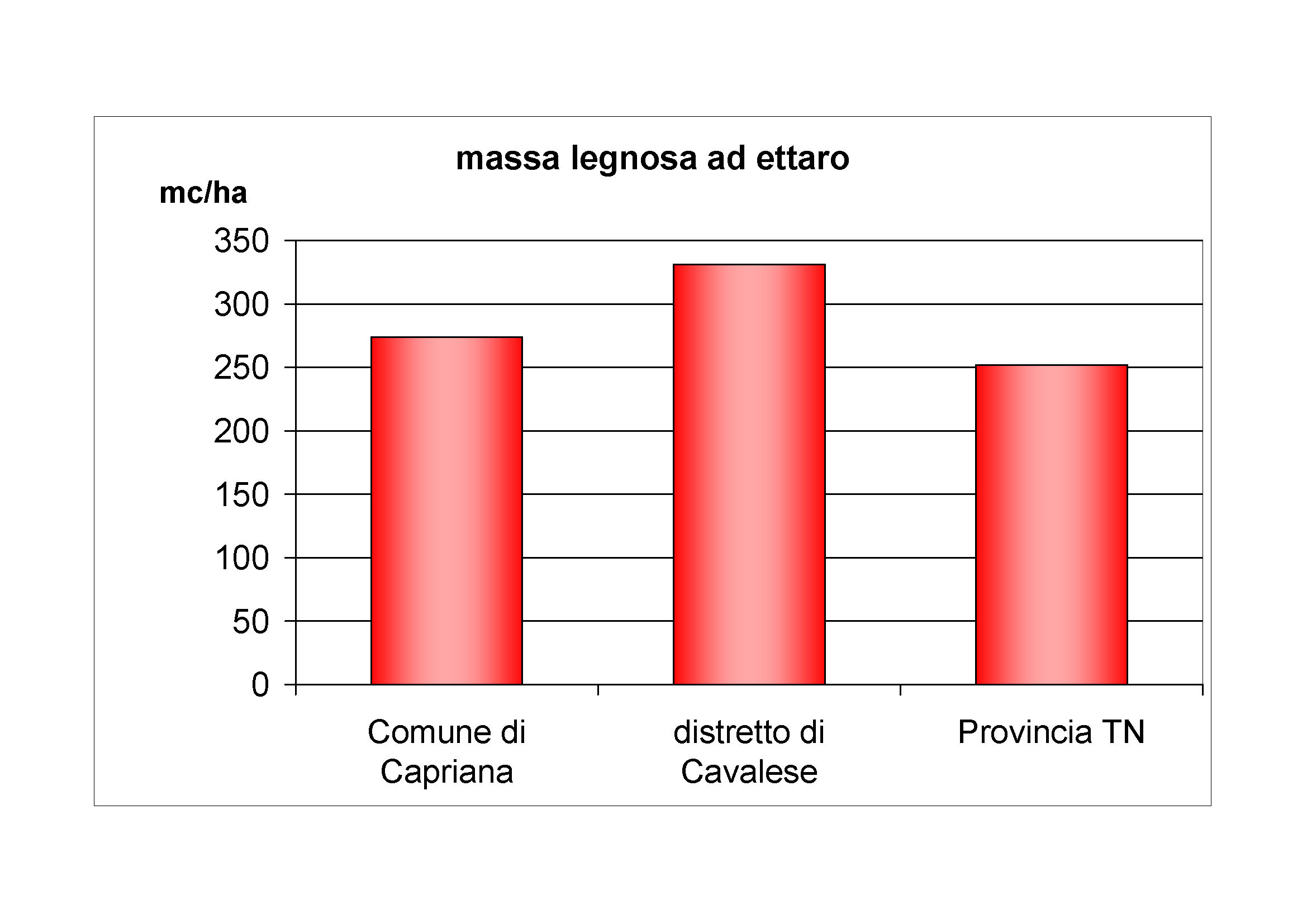 Massa legnosa ad ettaro