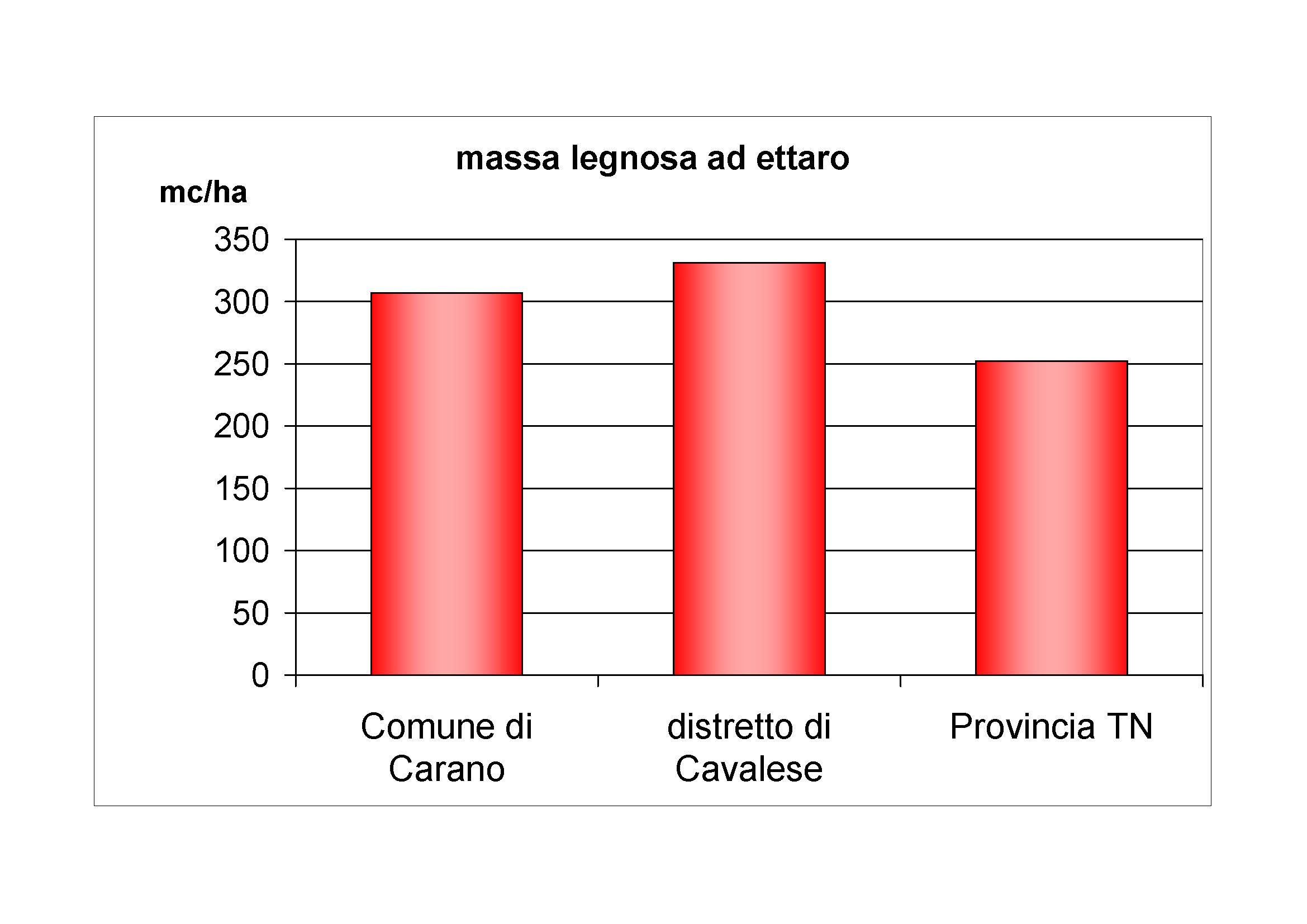 Massa legnosa ad ettaro