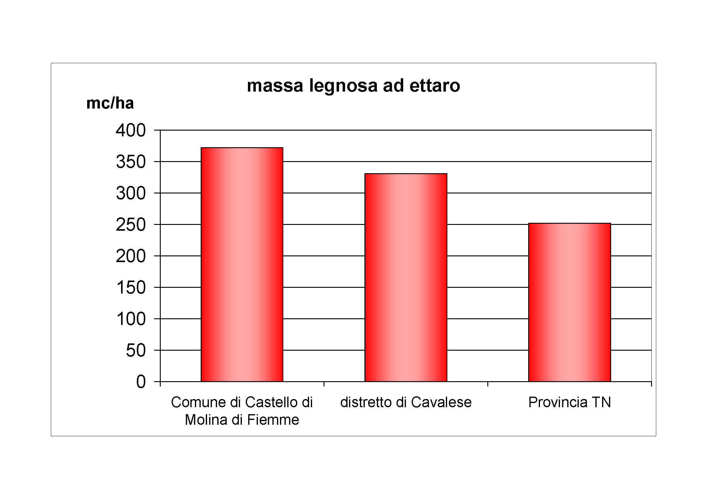 Massa legnosa ad ettaro