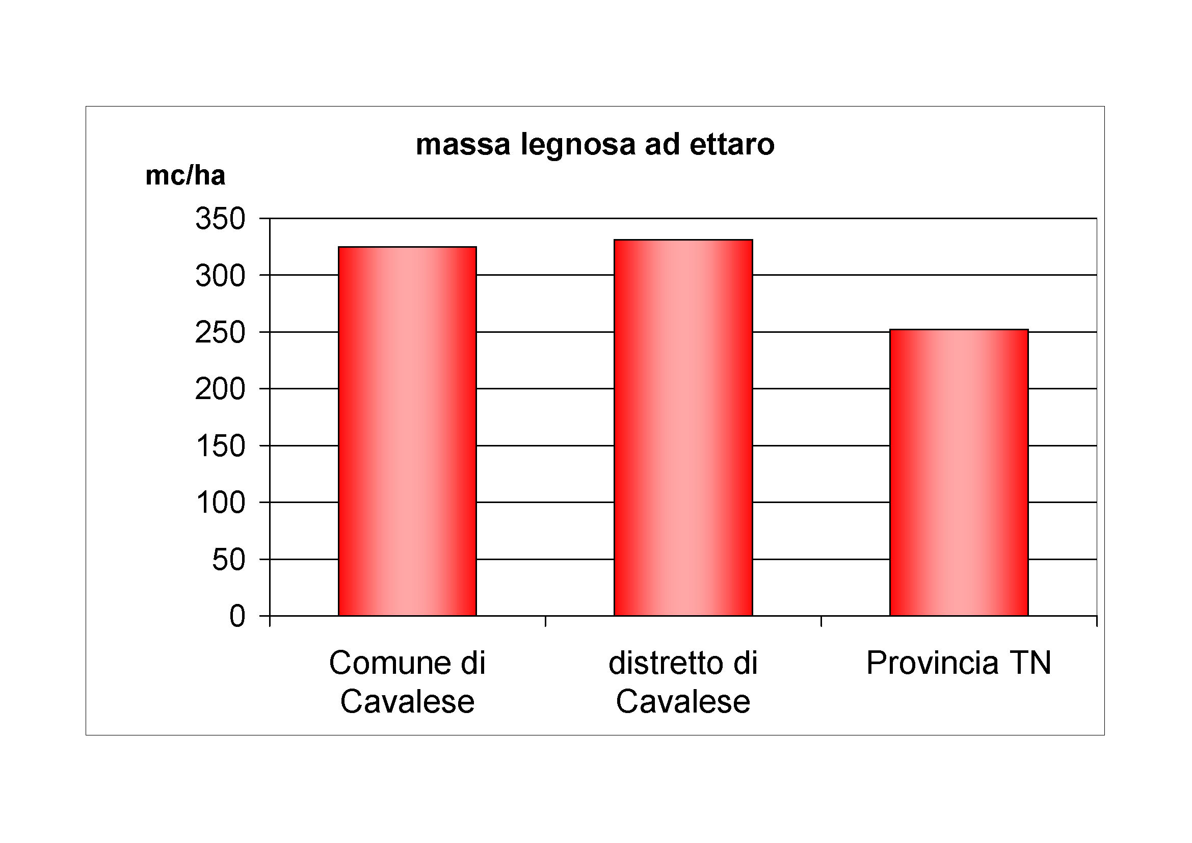 Massa legnosa ad ettaro