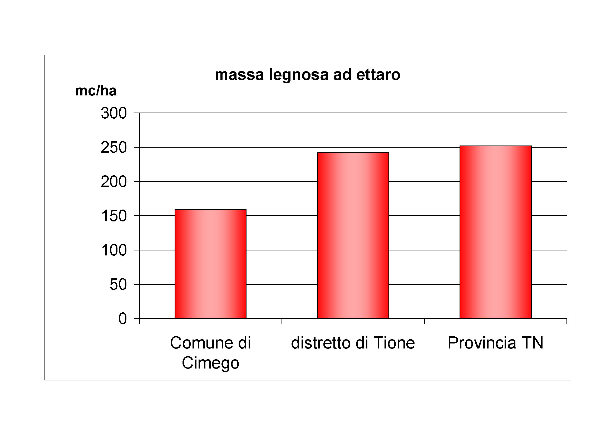 Massa legnosa ad ettaro