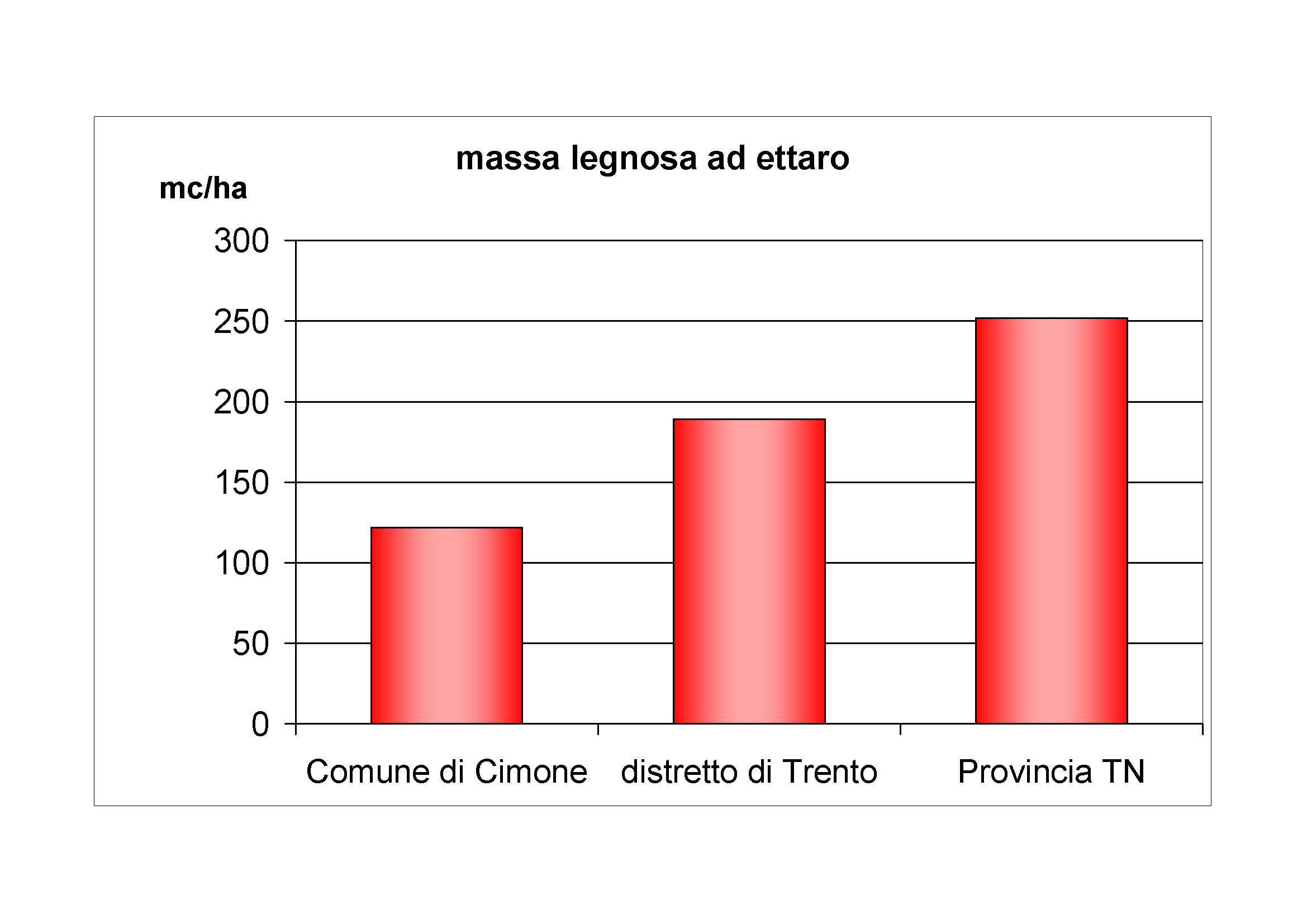 Massa legnosa ad ettaro