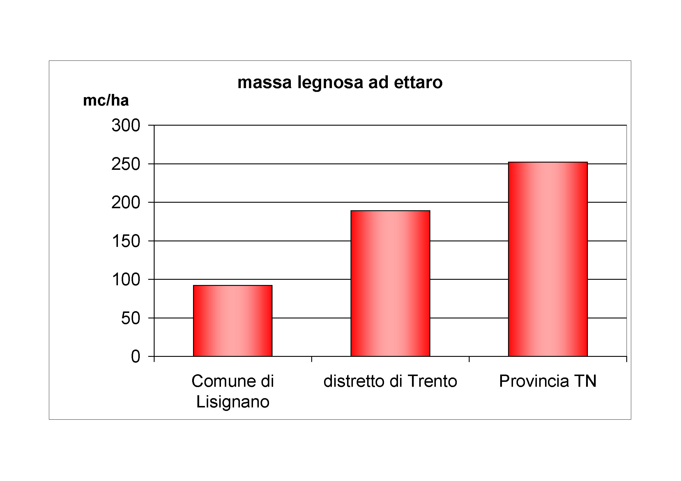 Massa legnosa ad ettaro