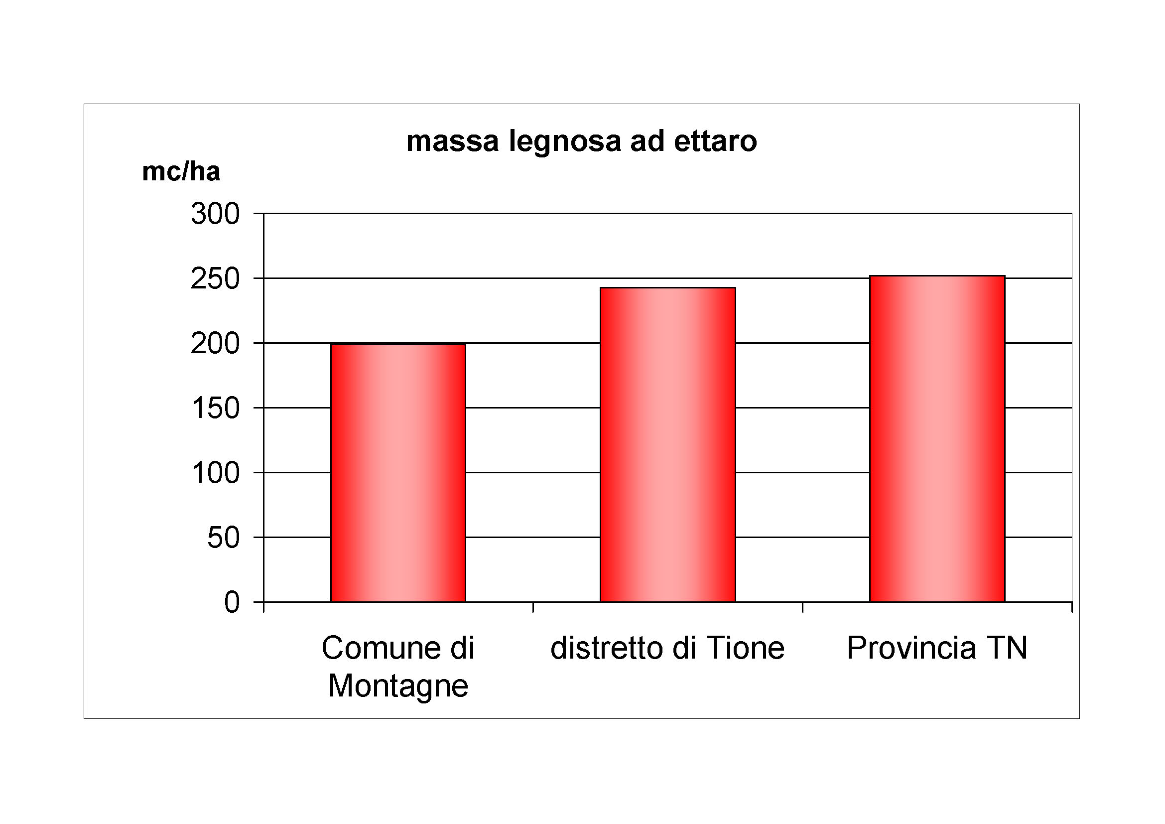 Massa legnosa ad ettaro