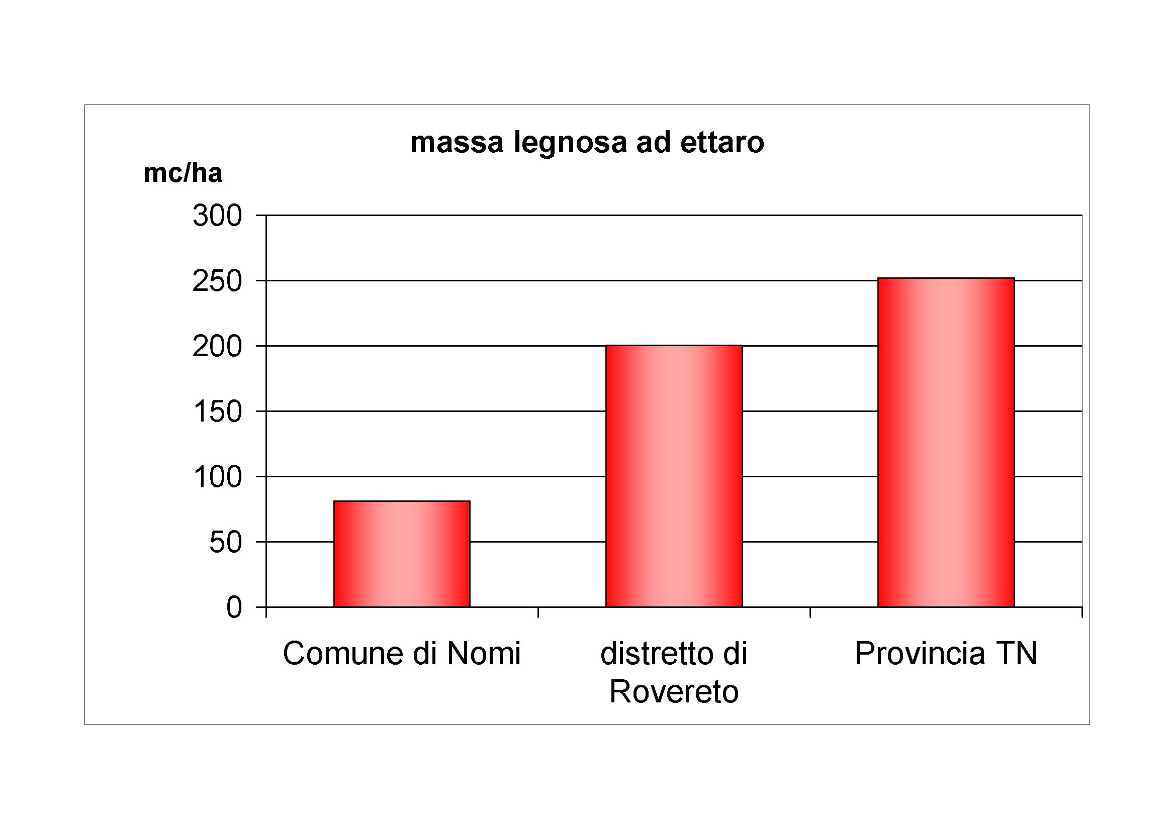 Massa legnosa ad ettaro