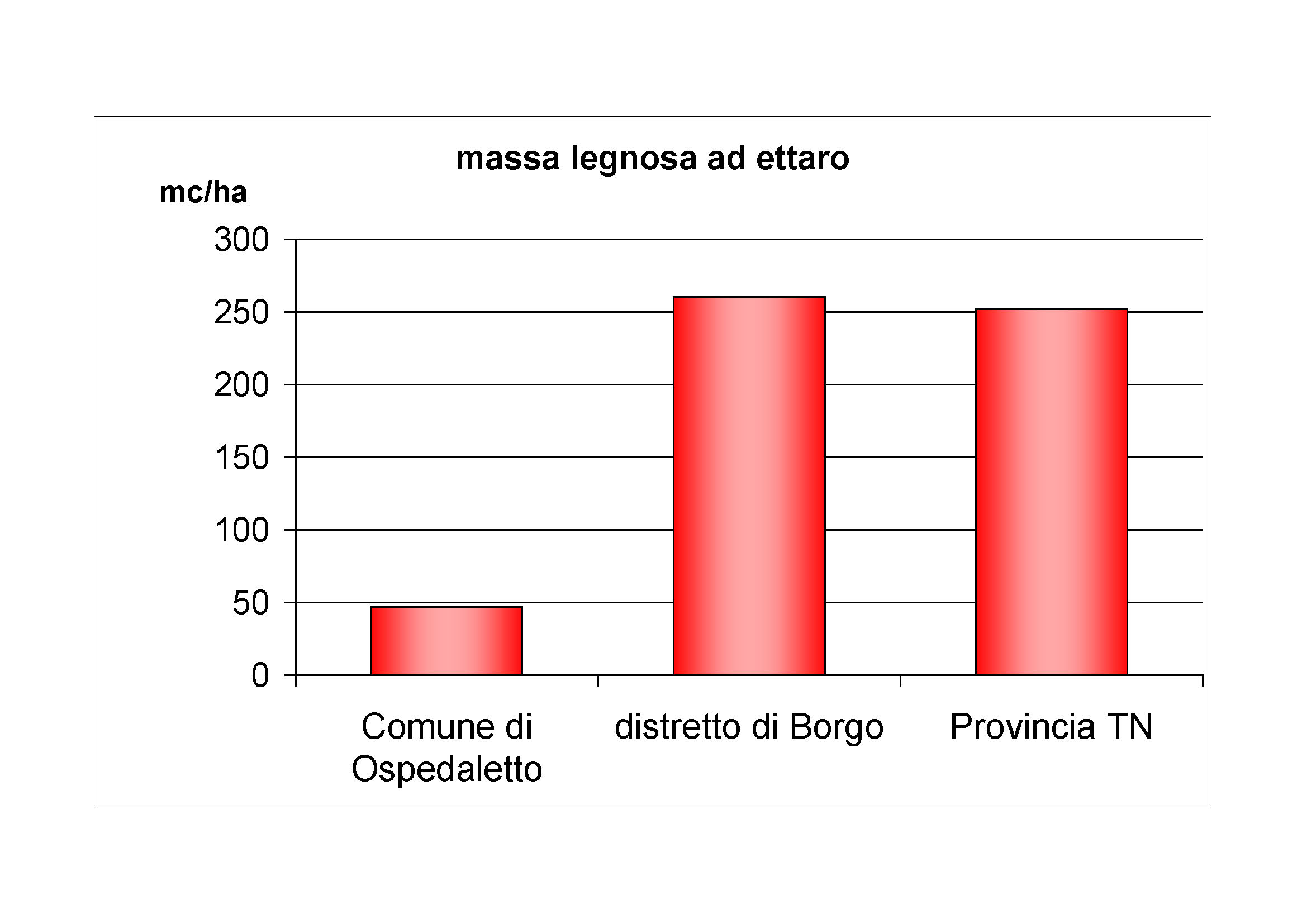 Massa legnosa ad ettaro