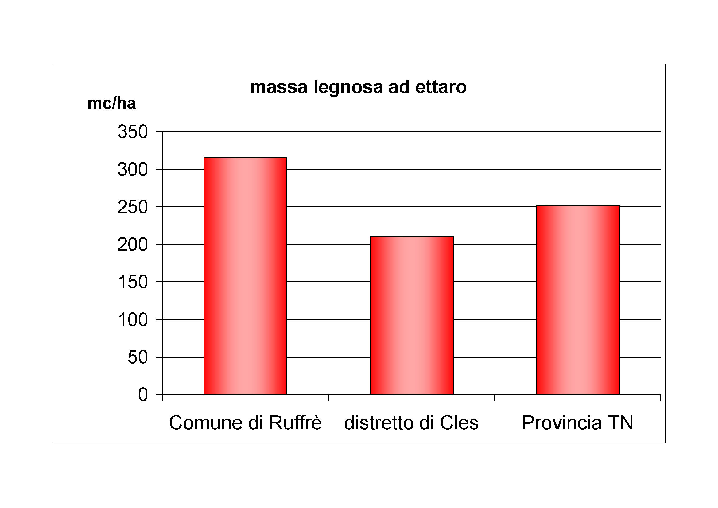 Massa legnosa ad ettaro