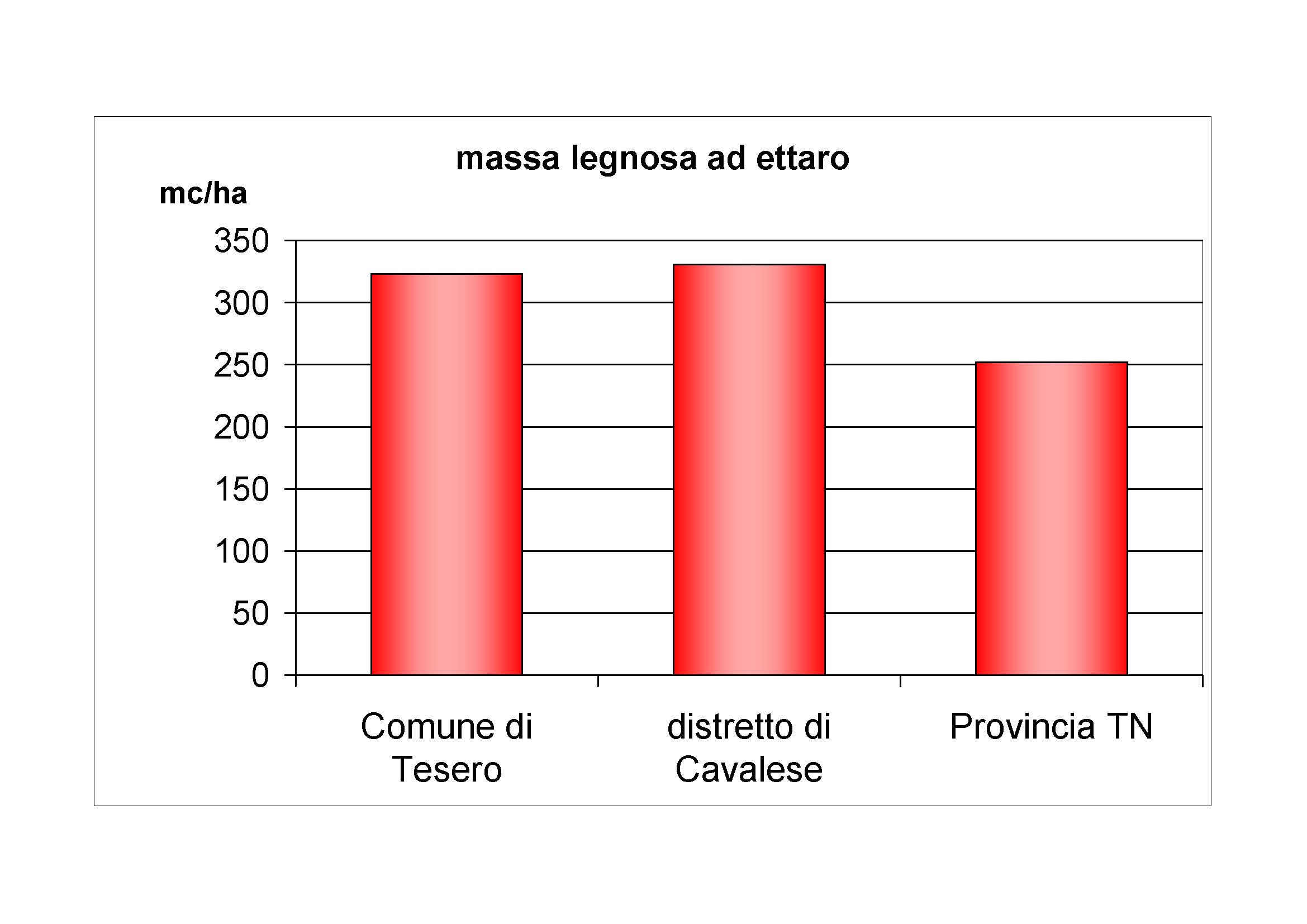 Massa legnosa ad ettaro