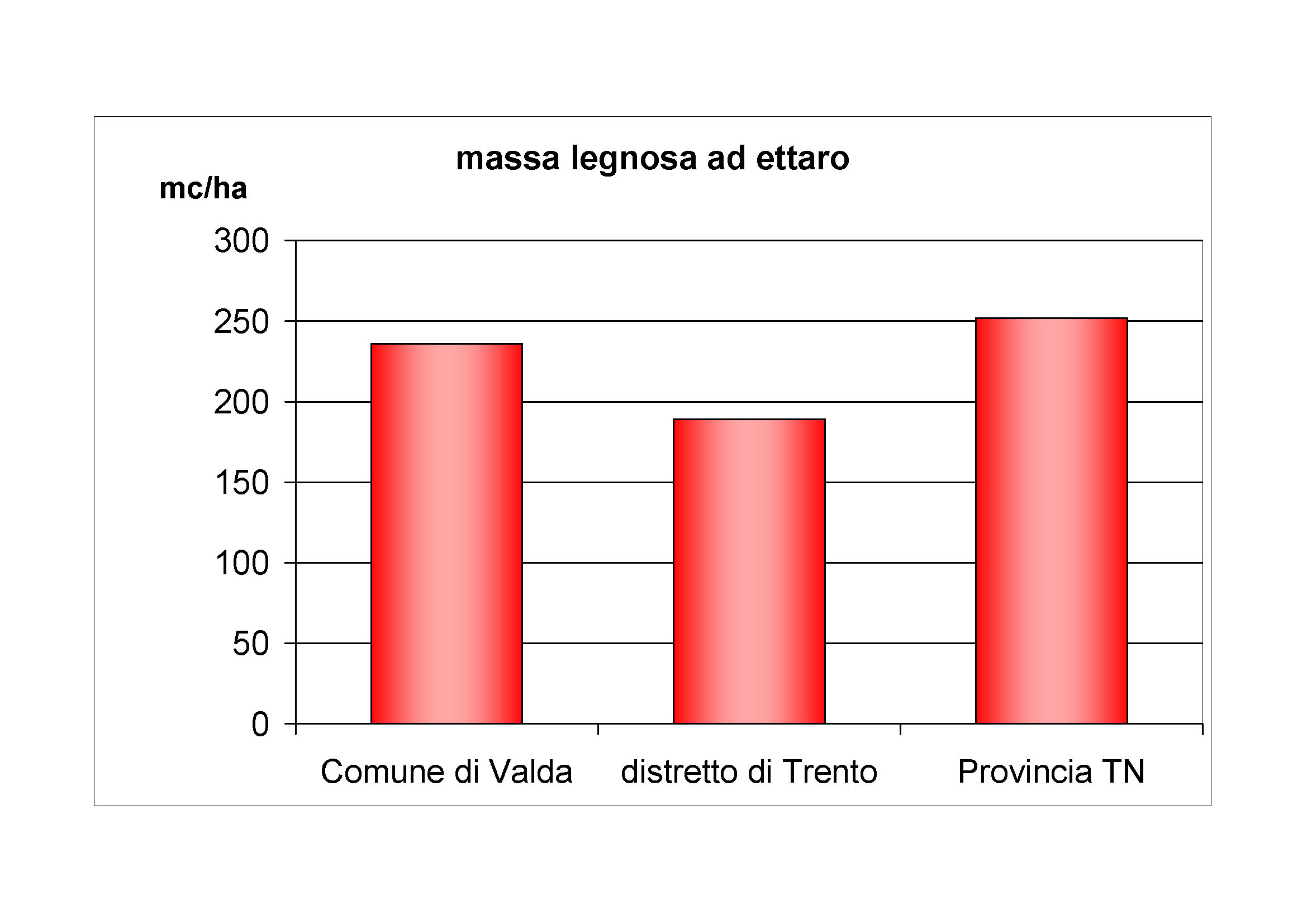 Massa legnosa ad ettaro