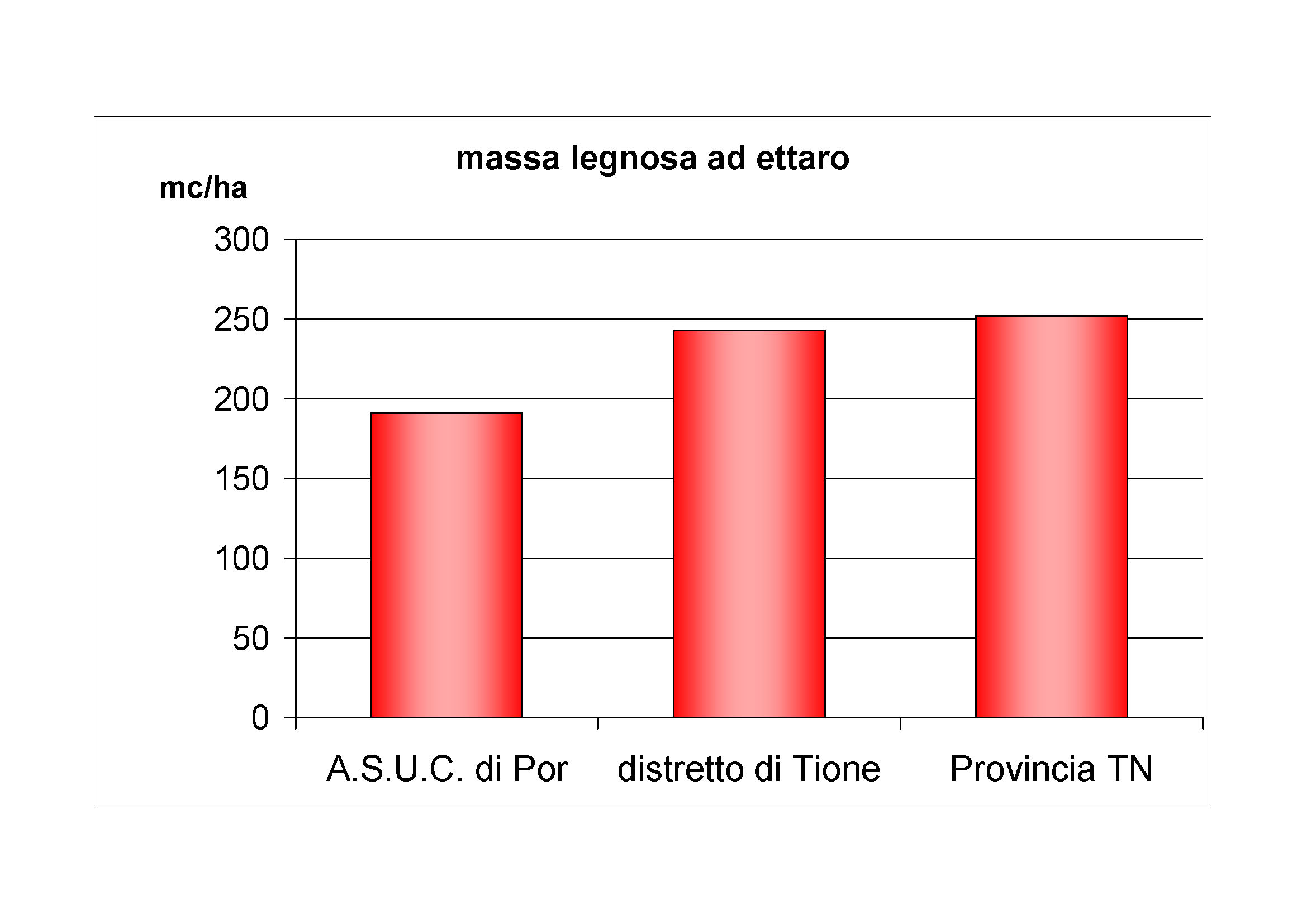 Massa legnosa ad ettaro