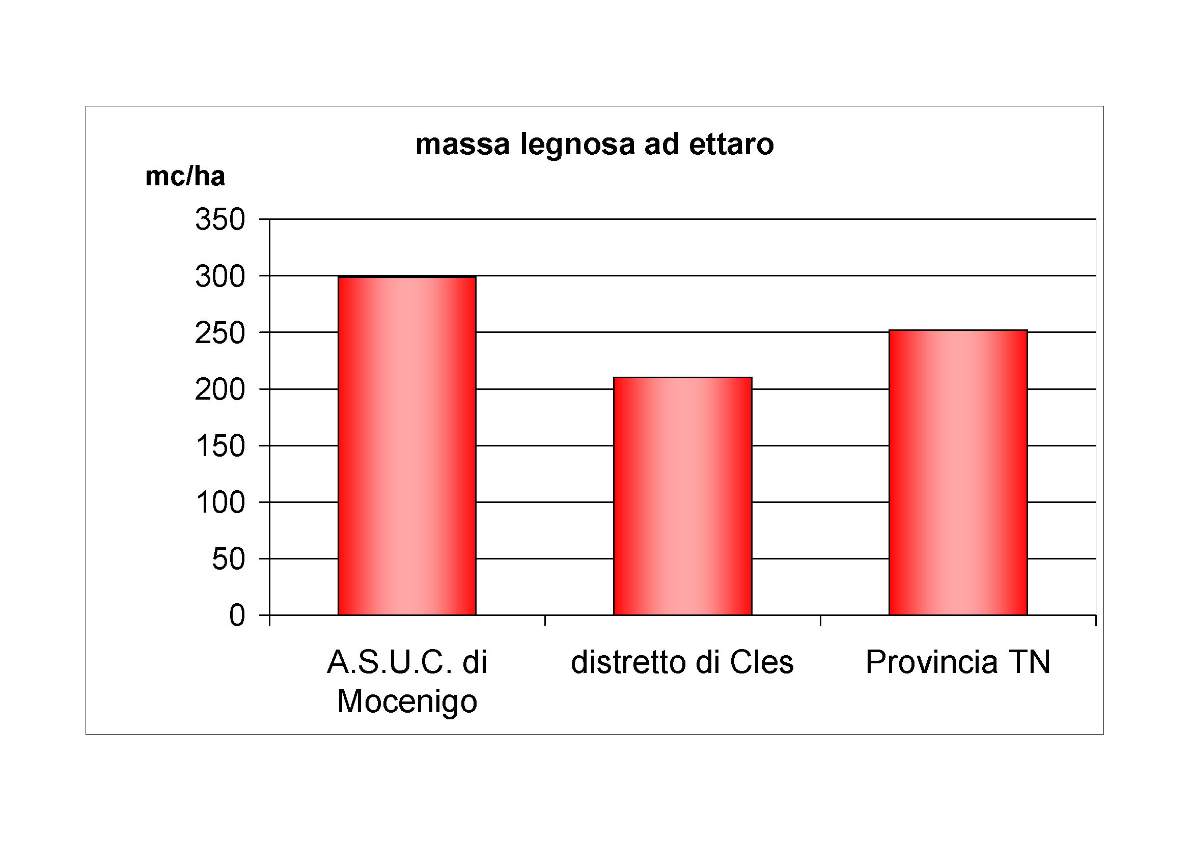 Massa legnosa ad ettaro