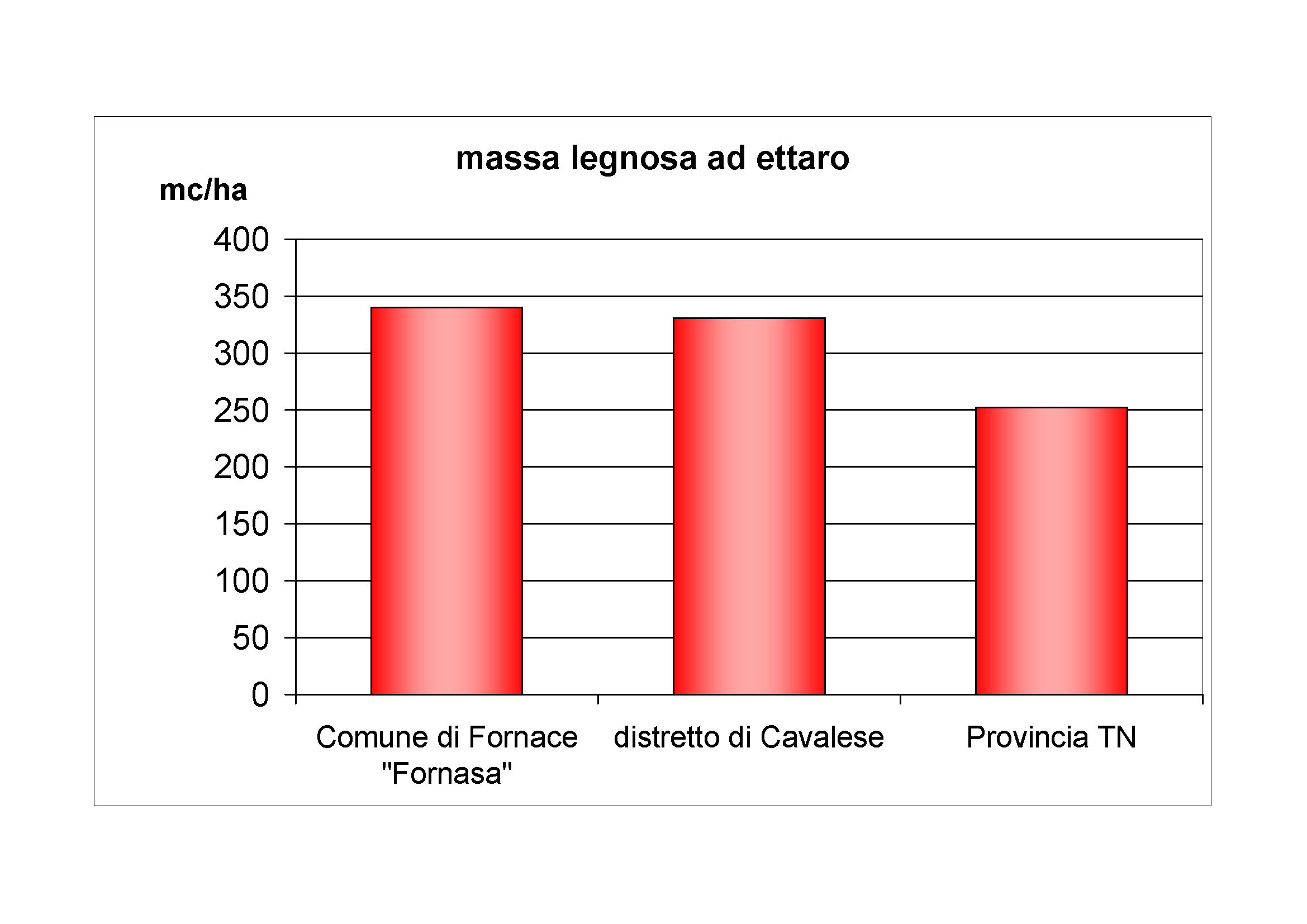 Massa legnosa ad ettaro