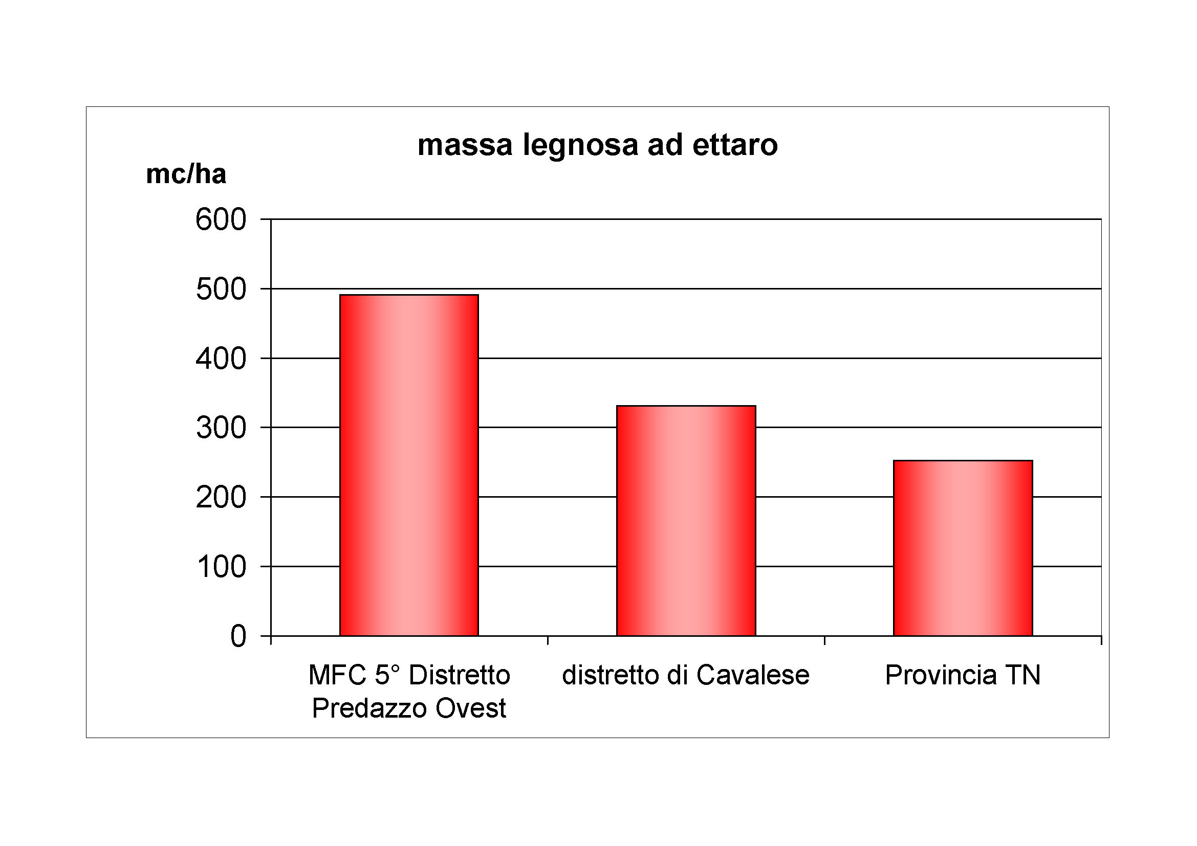 Massa legnosa ad ettaro